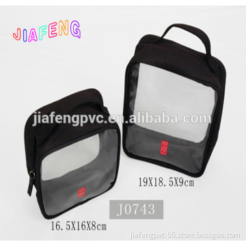 Stain Toiletry Bag with PVC Window